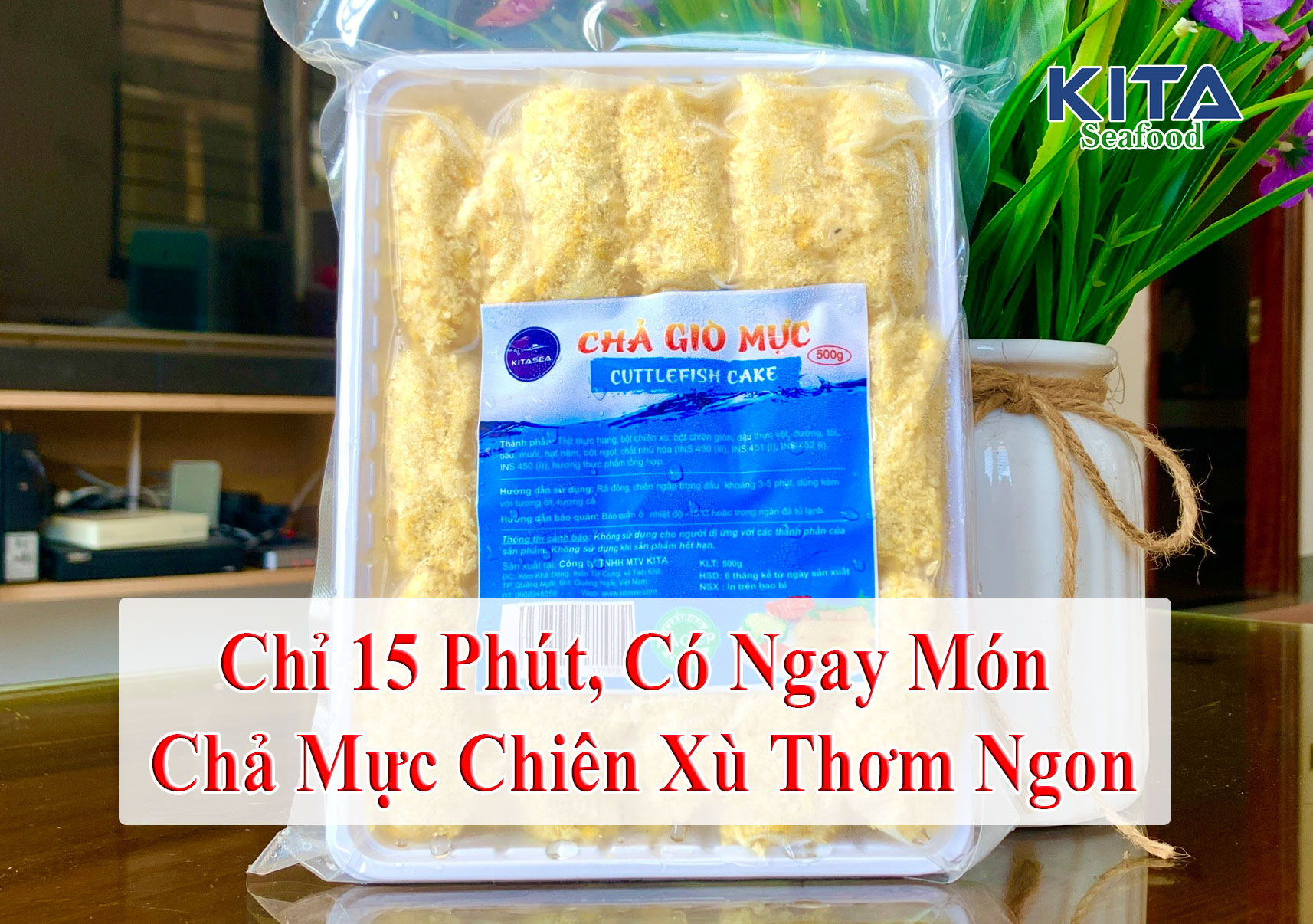 CHỈ 15 PHÚT, CÓ NGAY MÓN CHẢ MỰC CHIÊN XÙ THƠM NGON